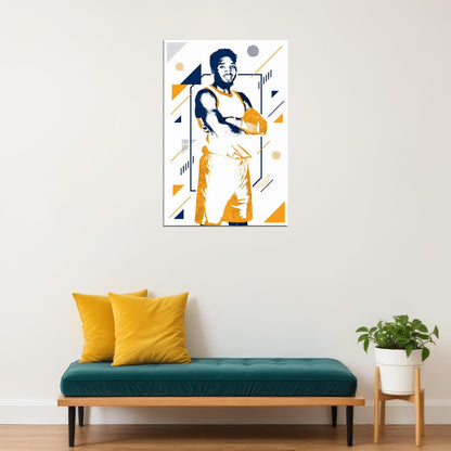 Donovan Mitchell Utah Jazz Star Basketball Poster Wall Art Print Home Wall Decor - xonomax