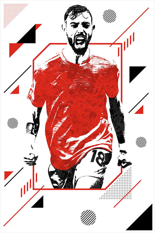 Bruno Fernandes Portugal Football Soccer Player Poster Wall Art Print Home Wall Decor - xonomax