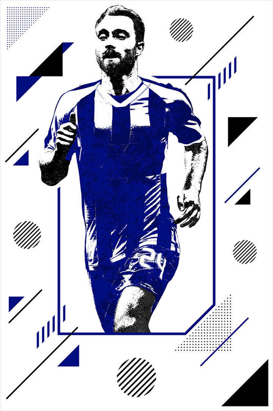 Christian Eriksen Belgian Football Soccer Player Poster Wall Art Print Home Wall Decor - xonomax
