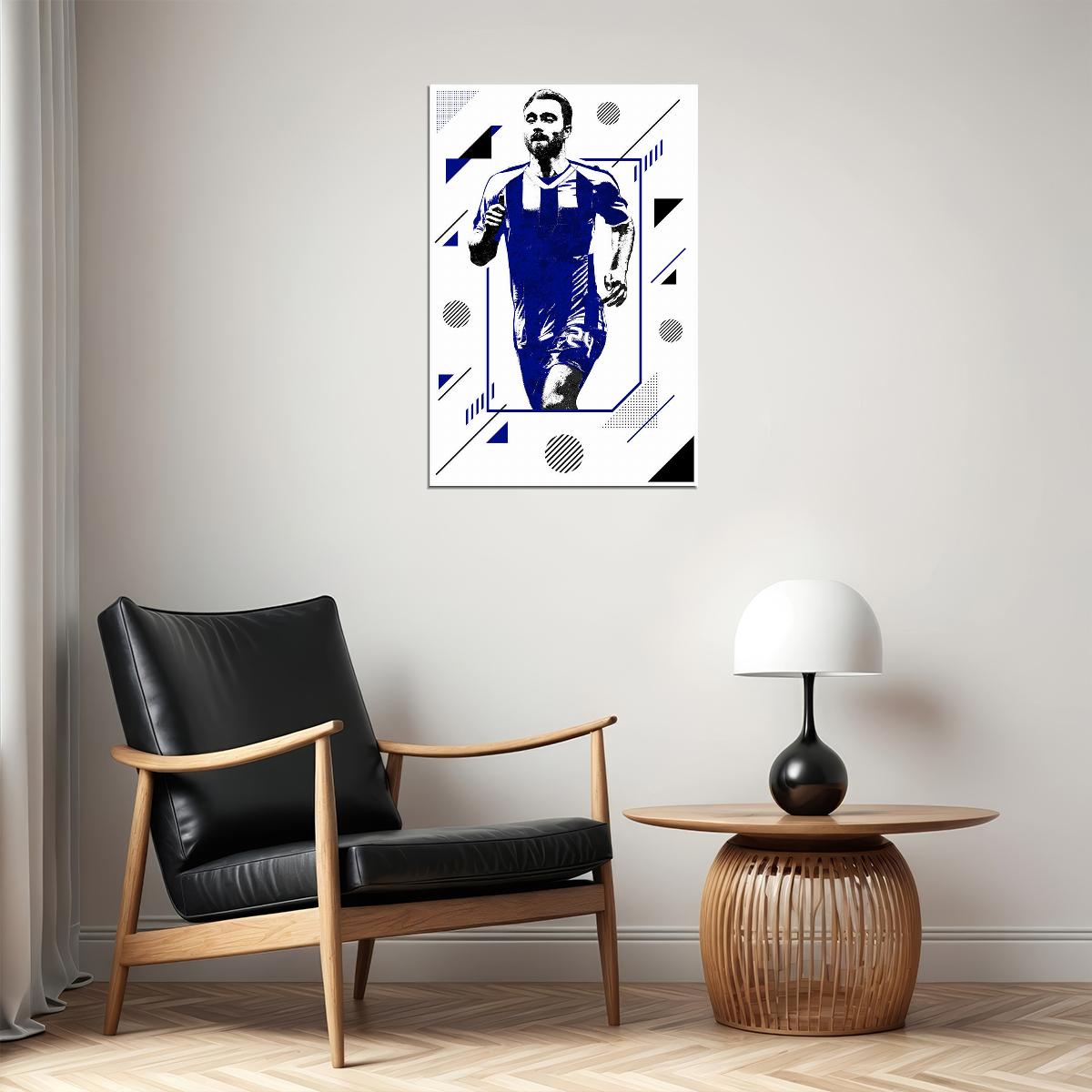 Christian Eriksen Belgian Football Soccer Player Poster Wall Art Print Home Wall Decor - xonomax