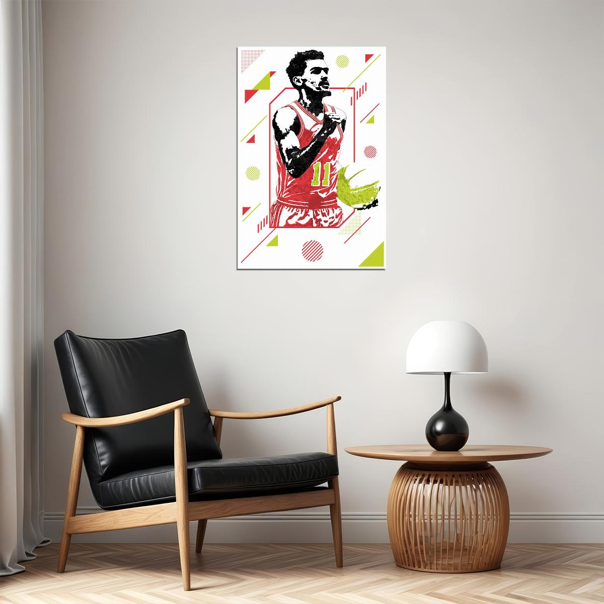 Trae Young American Basketball Player Sports Poster Wall Art Print Home Wall Decor - xonomax