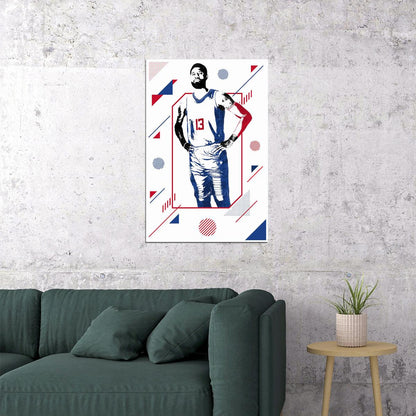 Paul George American Basketball Player Sports Poster Wall Art Print Home Wall Decor - xonomax