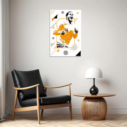 Virgil Van Dijk Football Soccer Player Athlete Poster Wall Art Print Home Wall Decor - xonomax