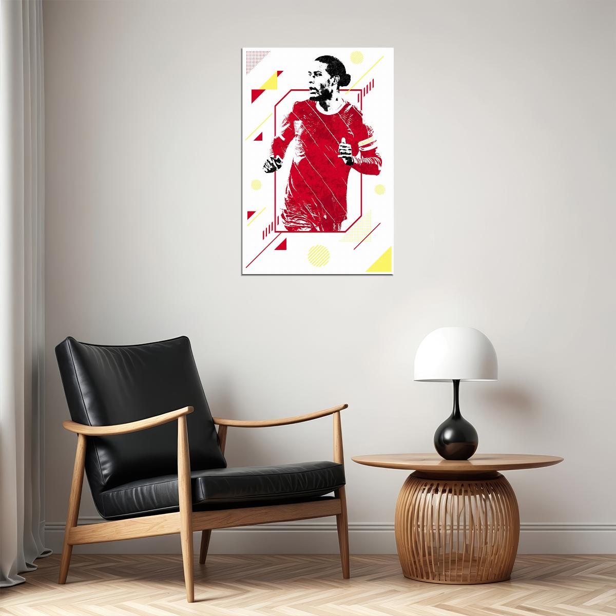 Virgil Van Dijk Football Soccer Player Sports Poster Wall Art Print Home Wall Decor - xonomax