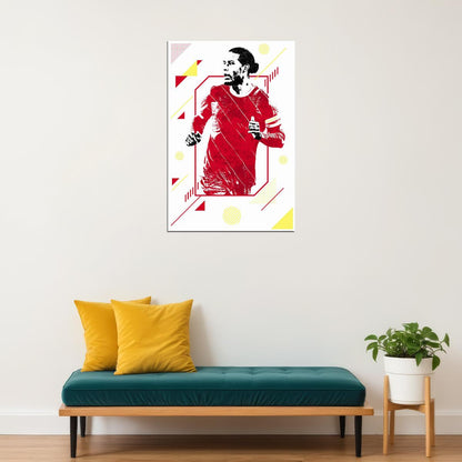Virgil Van Dijk Football Soccer Player Sports Poster Wall Art Print Home Wall Decor - xonomax
