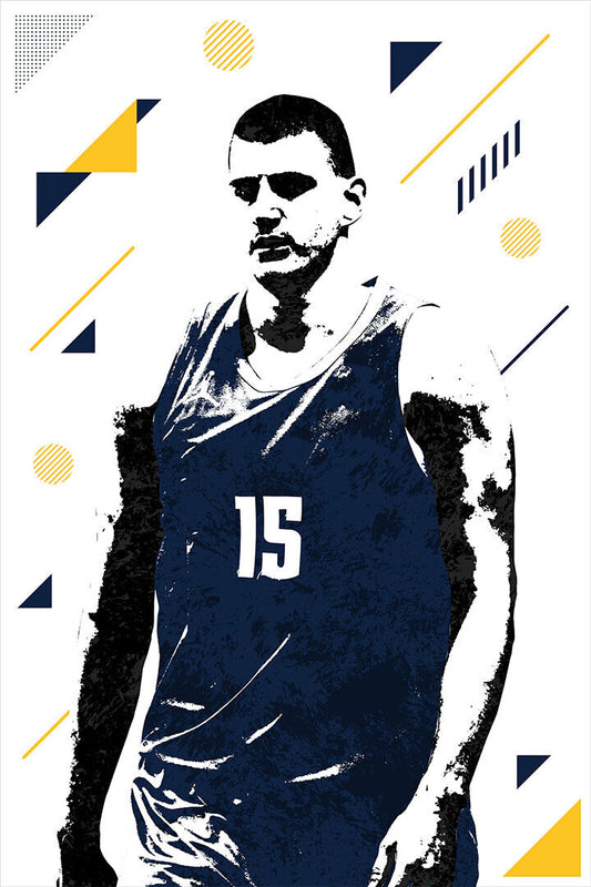Nikola Jokic American Basketball Player Poster Wall Art Print Home Wall Decor - xonomax