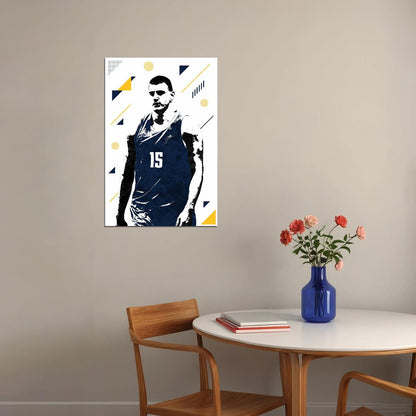 Nikola Jokic American Basketball Player Poster Wall Art Print Home Wall Decor - xonomax