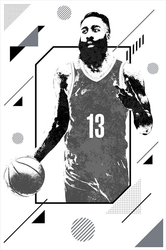 James Harden Philadelphia Basketball Player Poster Wall Art Print Home Wall Decor - xonomax