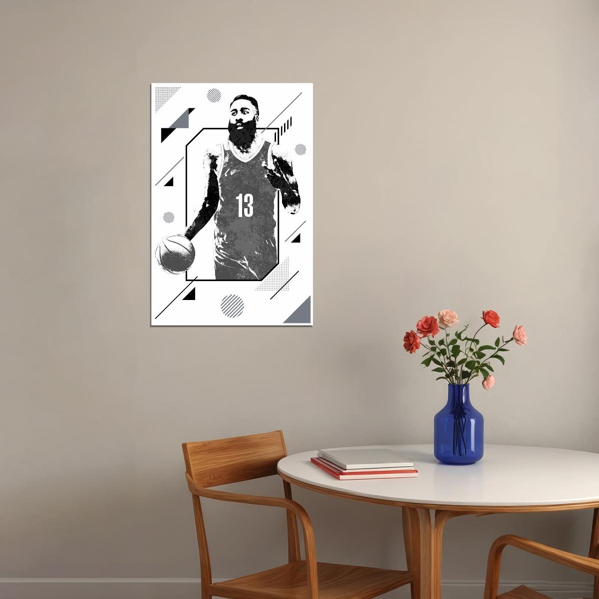 James Harden Philadelphia Basketball Player Poster Wall Art Print Home Wall Decor - xonomax