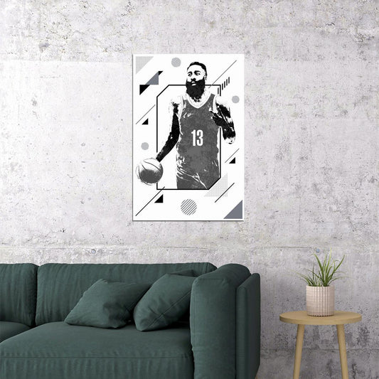 James Harden Philadelphia Basketball Player Poster Wall Art Print Home Wall Decor - xonomax