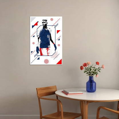 Paul Pogba France Football Soccer Athlete Poster Wall Art Print Home Wall Decor - xonomax