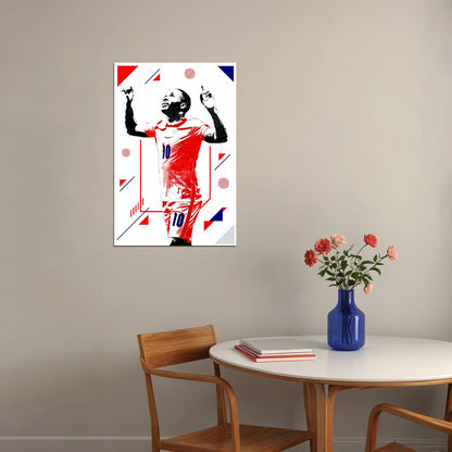 Raheem Sterling British Football Player Sports Poster Wall Art Print Home Wall Decor - xonomax