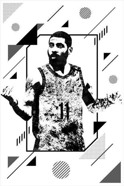 Kyrie Irving 11 Brooklyn Star Basketball Poster Wall Art Print Home Wall Decor - xonomax