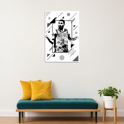 Kyrie Irving 11 Brooklyn Star Basketball Poster Wall Art Print Home Wall Decor - xonomax