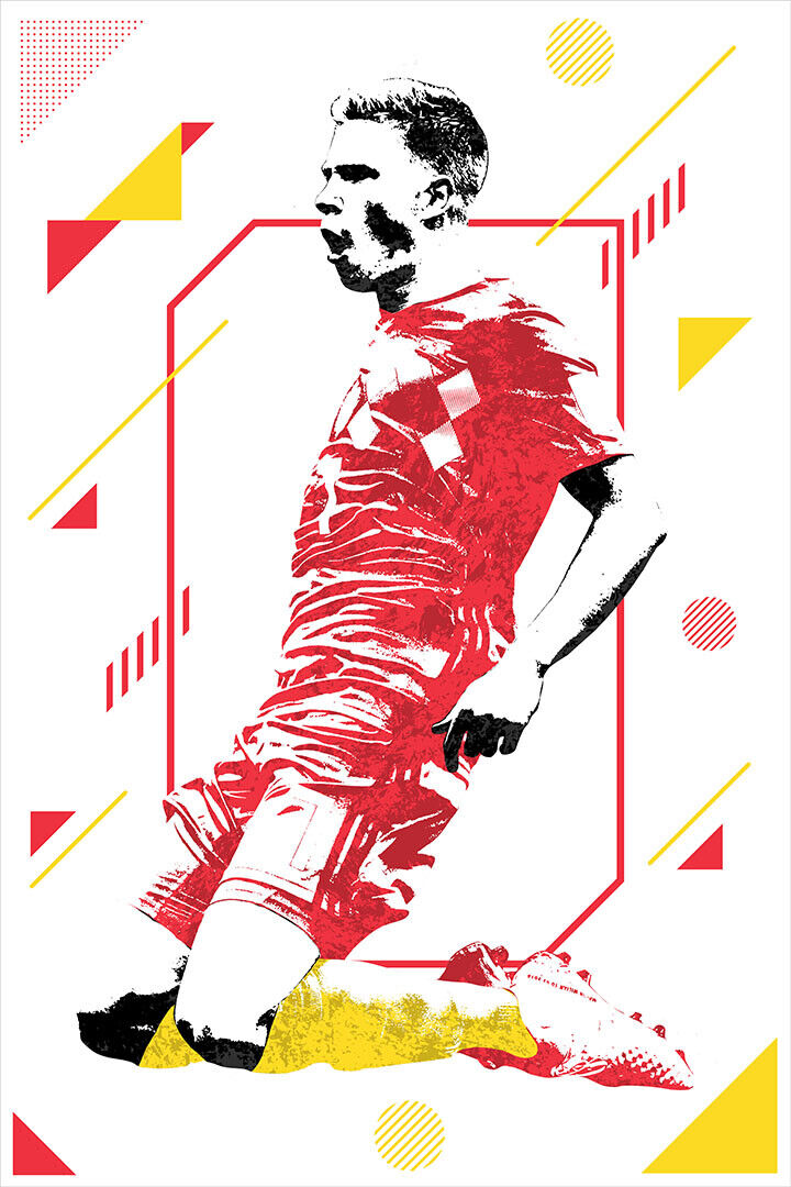 Kevin De Bruyne Belgian Football Player Poster Wall Art Print Home Wall Decor - xonomax
