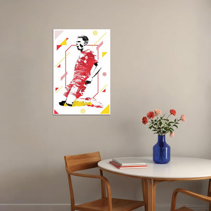 Kevin De Bruyne Belgian Football Player Poster Wall Art Print Home Wall Decor - xonomax