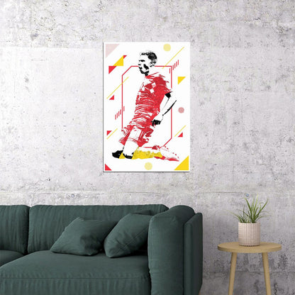 Kevin De Bruyne Belgian Football Player Poster Wall Art Print Home Wall Decor - xonomax