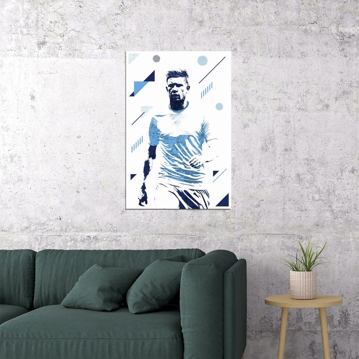 Kevin De Bruyne Belgian Football Soccer Player Poster Wall Art Print Home Wall Decor - xonomax