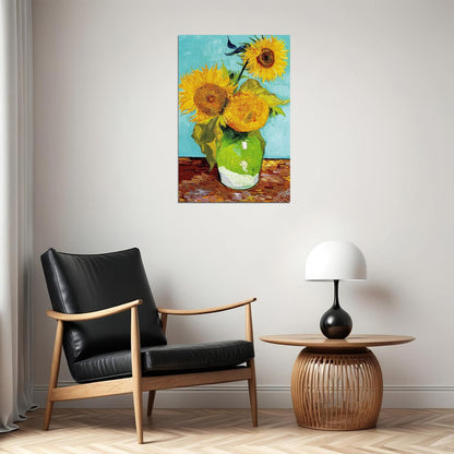 Sunflowers Photo Oil Poster Wall Art Print Home Wall Decor - xonomax