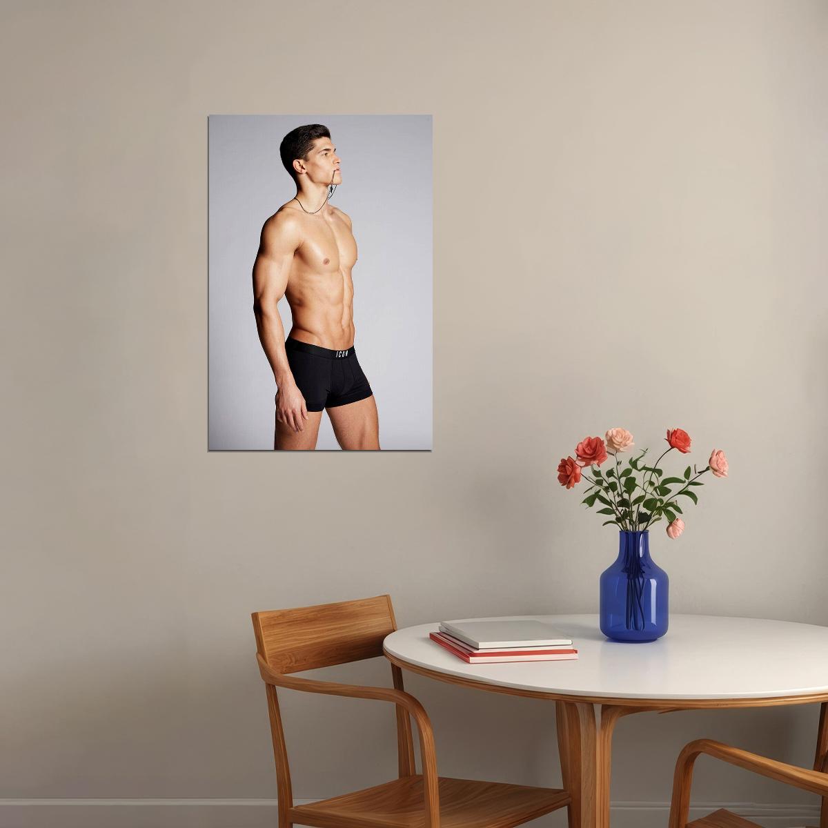 Student Body Sexy Male Model Picture Poster Wall Art Print Home Wall Decor - xonomax