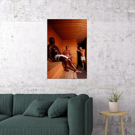 Group In Sauna Sexy Male Models Picture Poster Wall Art Print Home Wall Decor - xonomax