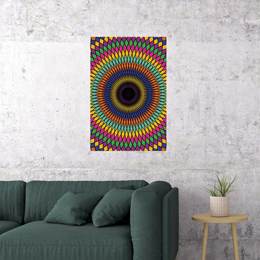 Psychedelic Galaxy Smoking Girl Night Picture Poster Wall Art Print Home Wall Decor - xonomax