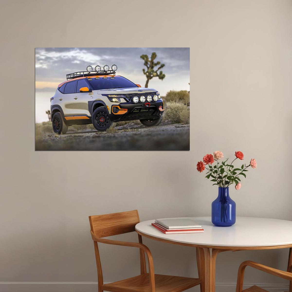 Kia Seltos X-line Trail Attack Concept Poster Wall Art Print Home Wall Decor - xonomax