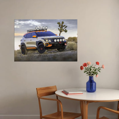 Kia Seltos X-line Trail Attack Concept Poster Wall Art Print Home Wall Decor - xonomax