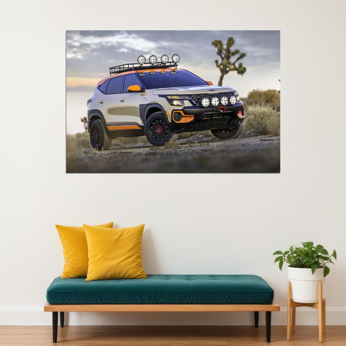 Kia Seltos X-line Trail Attack Concept Poster Wall Art Print Home Wall Decor - xonomax