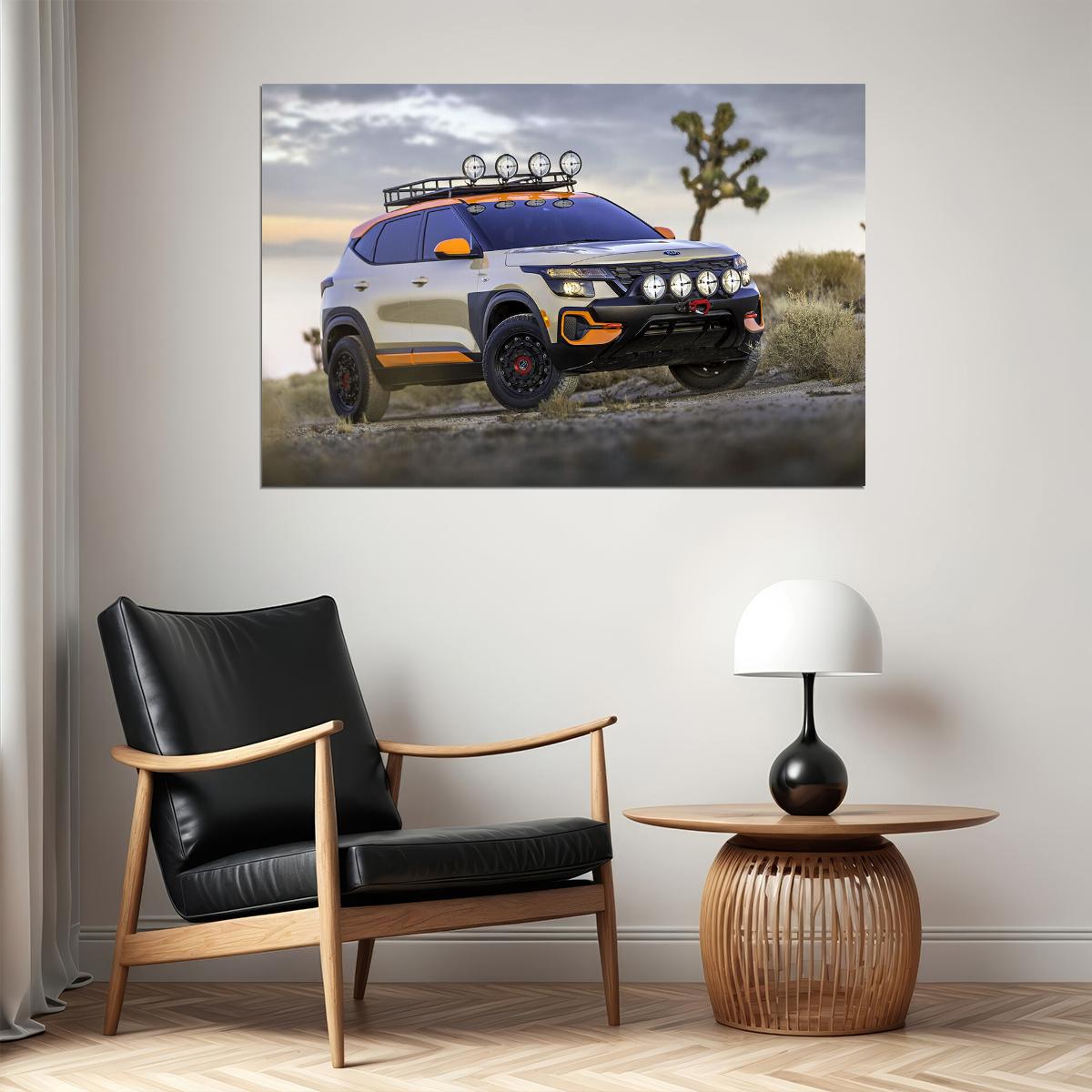 Kia Seltos X-line Trail Attack Concept Poster Wall Art Print Home Wall Decor - xonomax