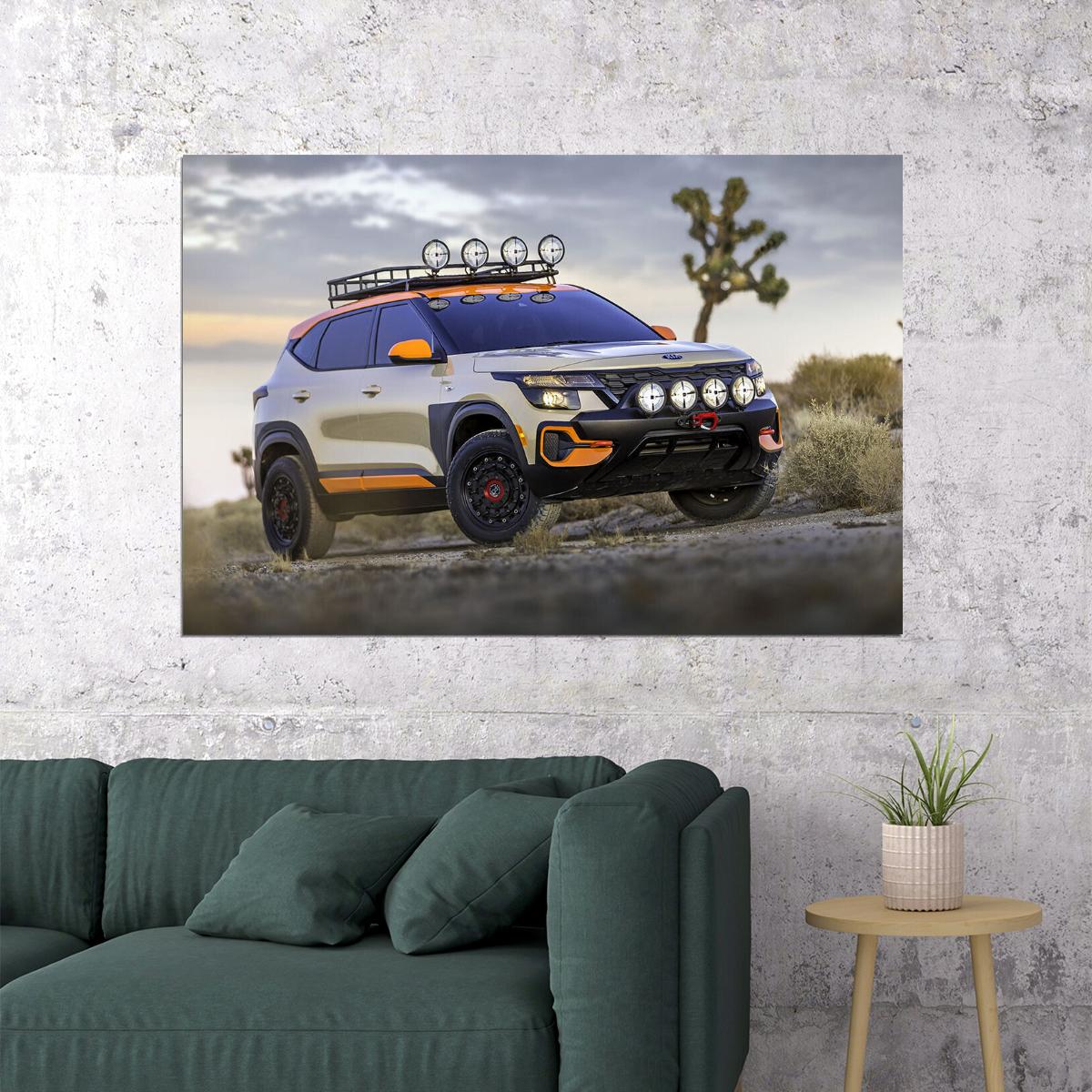 Kia Seltos X-line Trail Attack Concept Poster Wall Art Print Home Wall Decor - xonomax