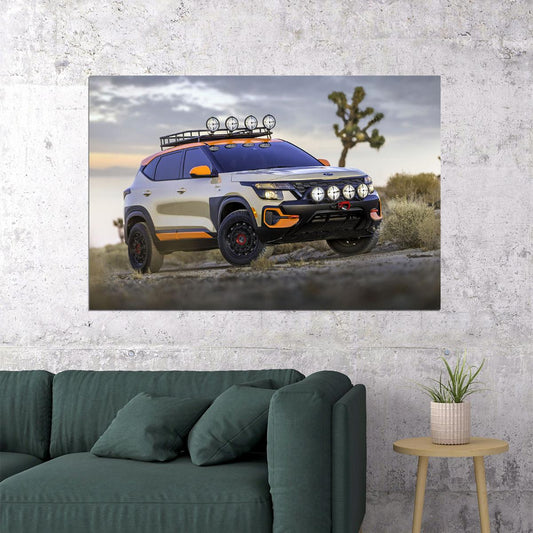 Kia Seltos X-line Trail Attack Concept Poster Wall Art Print Home Wall Decor - xonomax