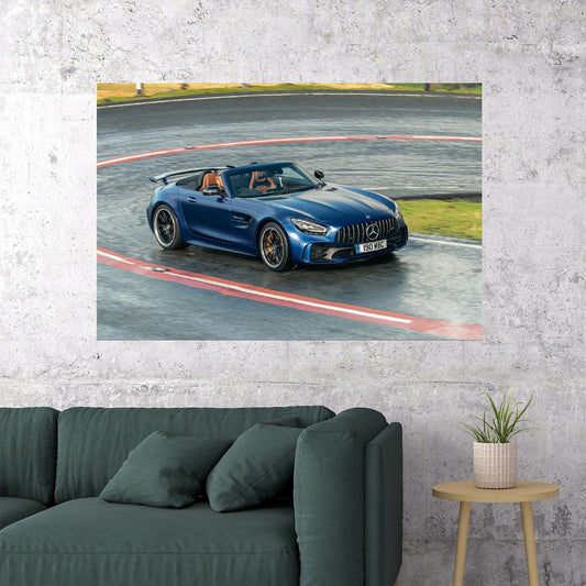 Mercedes-amg Gt R Roadster Cabriolet Poster Wall Art Print Home Wall Decor - xonomax