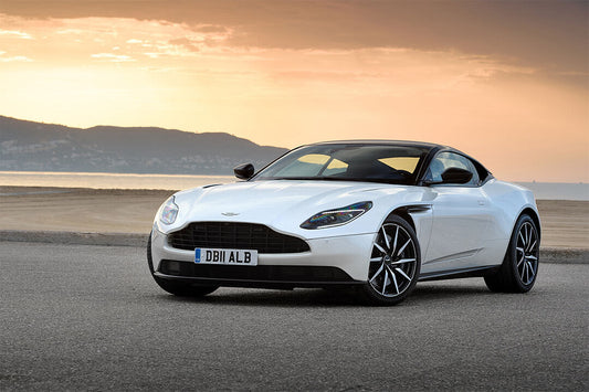 Aston Martin Db11 V8 White Sunset Poster Wall Art Print Home Wall Decor - xonomax