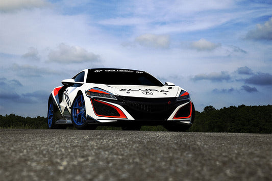 Acura Nsx Pikes Peak Driving Performance Poster Wall Art Print Home Wall Decor - xonomax