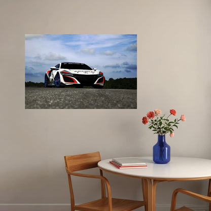 Acura Nsx Pikes Peak Driving Performance Poster Wall Art Print Home Wall Decor - xonomax
