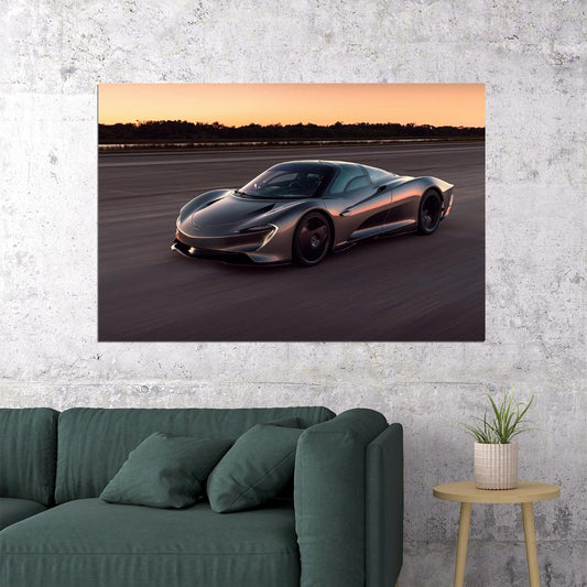 Mclaren Speedtail Concept Sports Car Poster Wall Art Print Home Wall Decor - xonomax