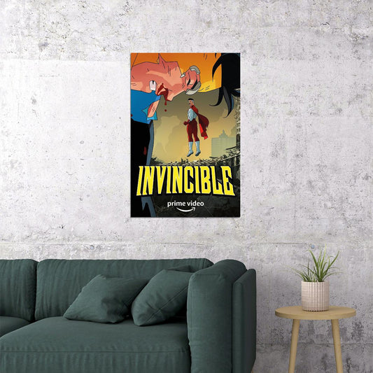 Invincible Animation Comedy Fantasy Adventure Poster Wall Art Print Home Wall Decor