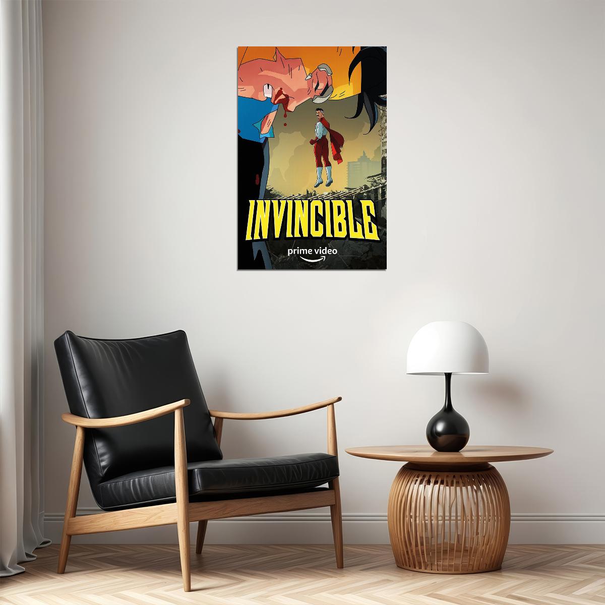Invincible Animation Comedy Fantasy Adventure Poster Wall Art Print Home Wall Decor