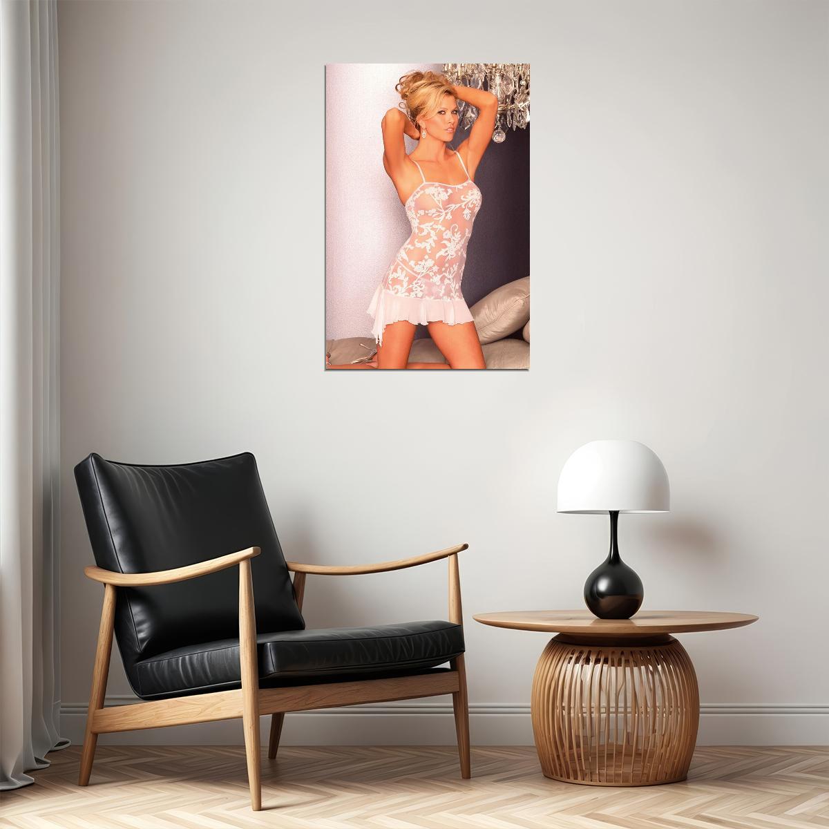 Lisa Dergan Sexy Female Model With Transparent Dress Poster Wall Art Print Home Wall Decor - xonomax