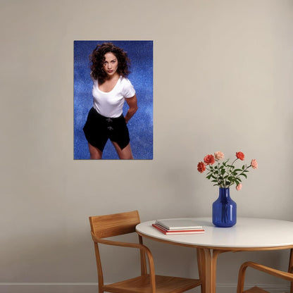 Young Jennifer Lopez American Actor Singer Poster Wall Art Print Home Wall Decor - xonomax