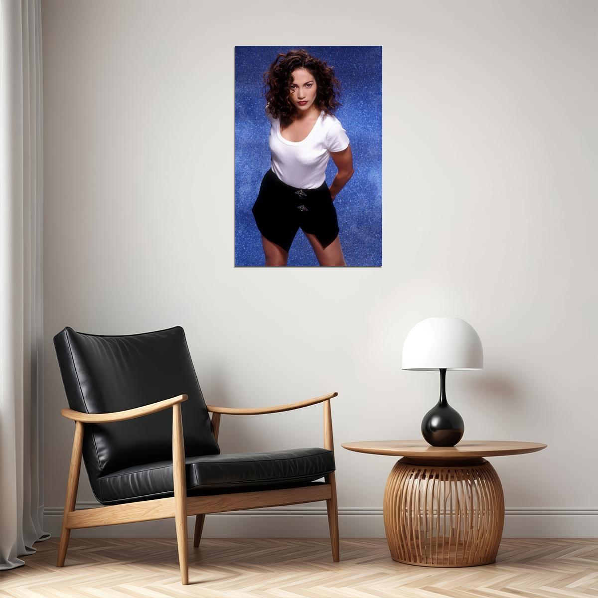 Young Jennifer Lopez American Actor Singer Poster Wall Art Print Home Wall Decor - xonomax