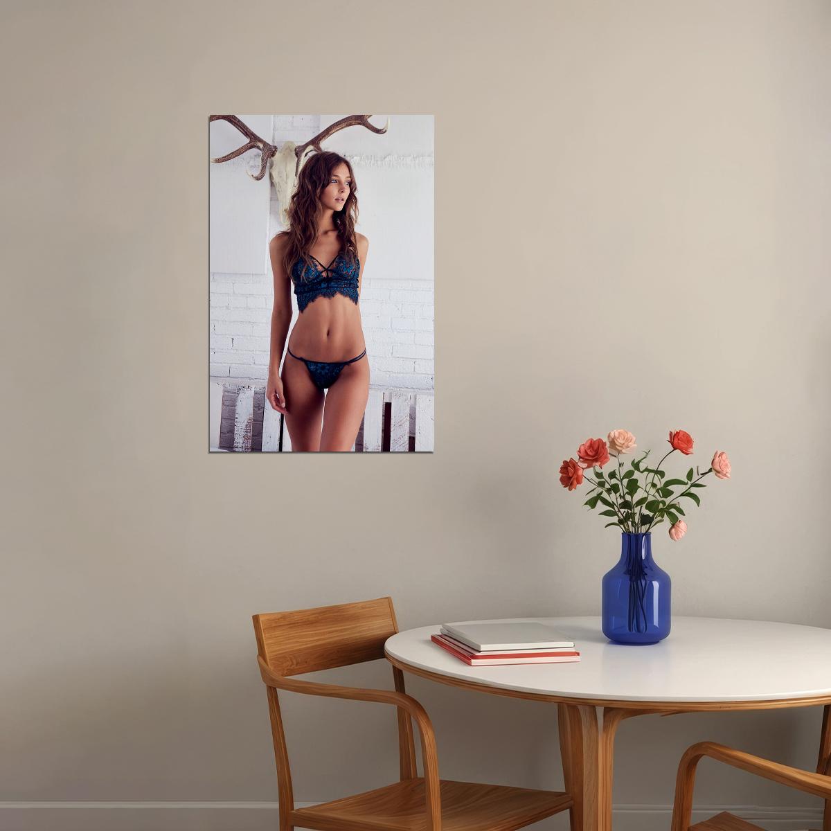 Bottom Shelf Sexy Female Model Free Poster Wall Art Print Home Wall Decor - xonomax