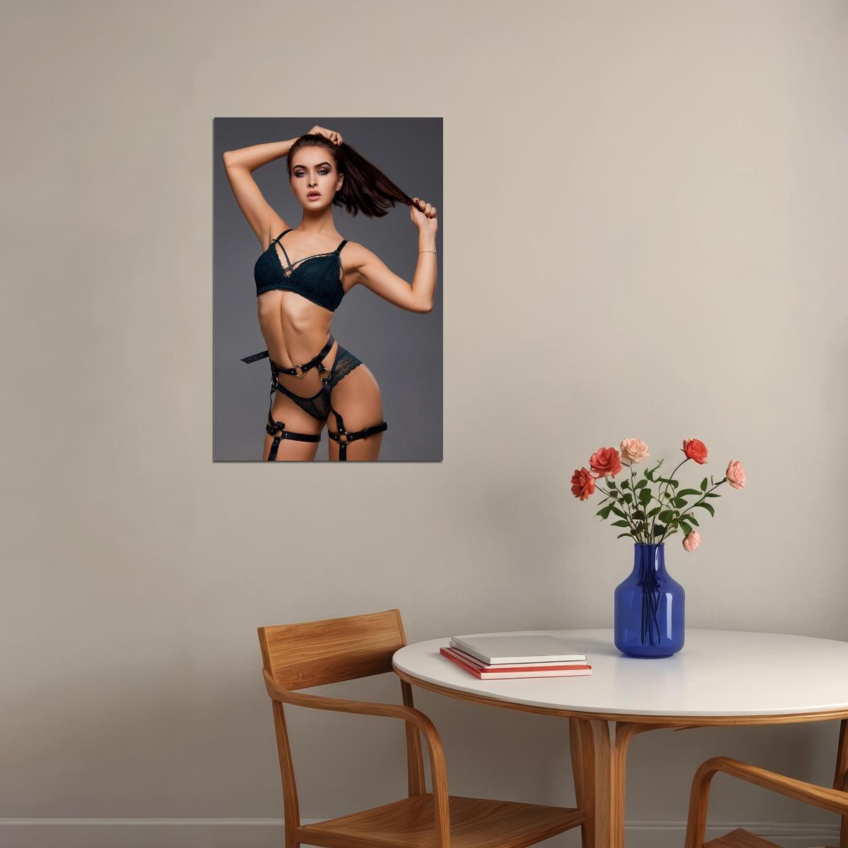 Bottom Shelf Sexy Female Model Free Picture Poster Wall Art Print Home Wall Decor - xonomax