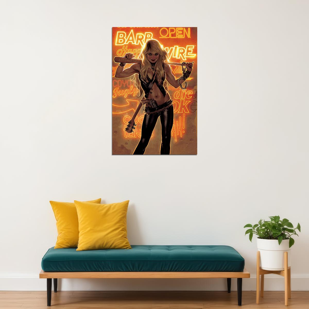 Barb Wire Comic Book Character Science Fiction Poster Wall Art Print Home Wall Decor - xonomax