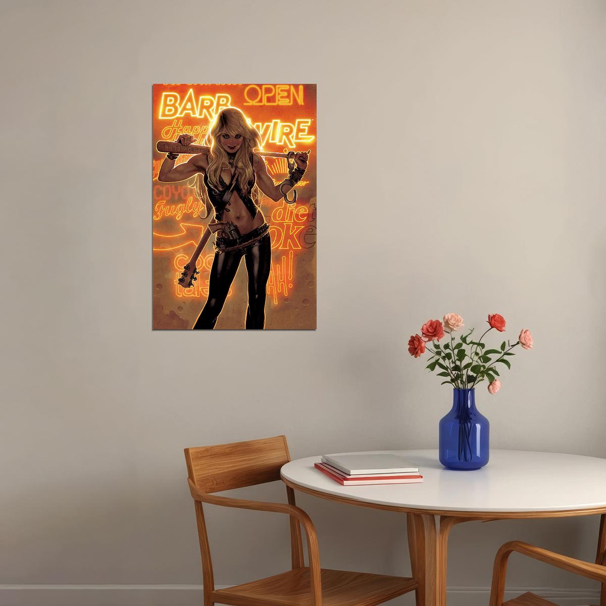 Barb Wire Comic Book Character Science Fiction Poster Wall Art Print Home Wall Decor - xonomax