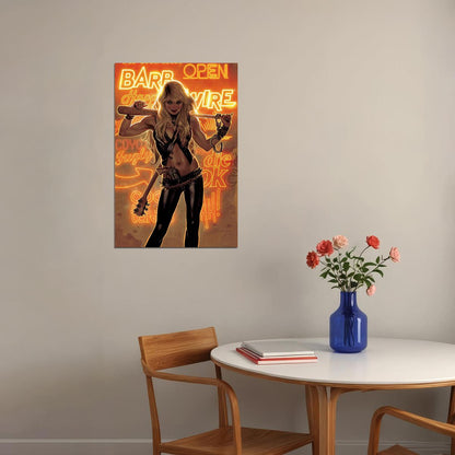 Barb Wire Comic Book Character Science Fiction Poster Wall Art Print Home Wall Decor - xonomax