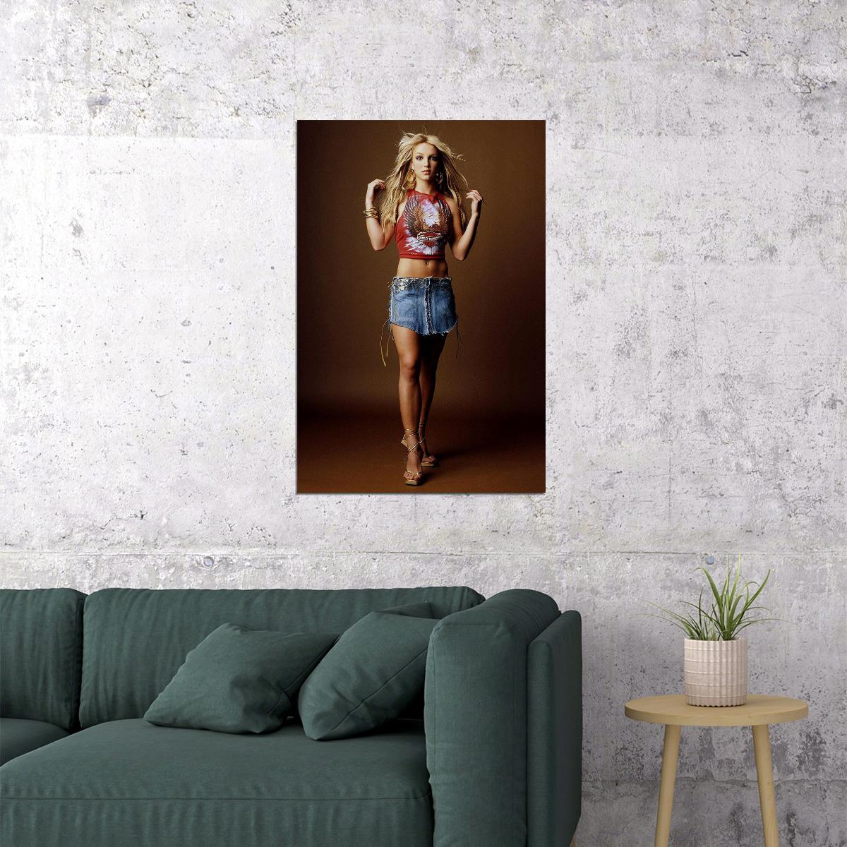 Young Britney Spears Dancer Artist Actor Producer Poster Wall Art Print Home Wall Decor - xonomax