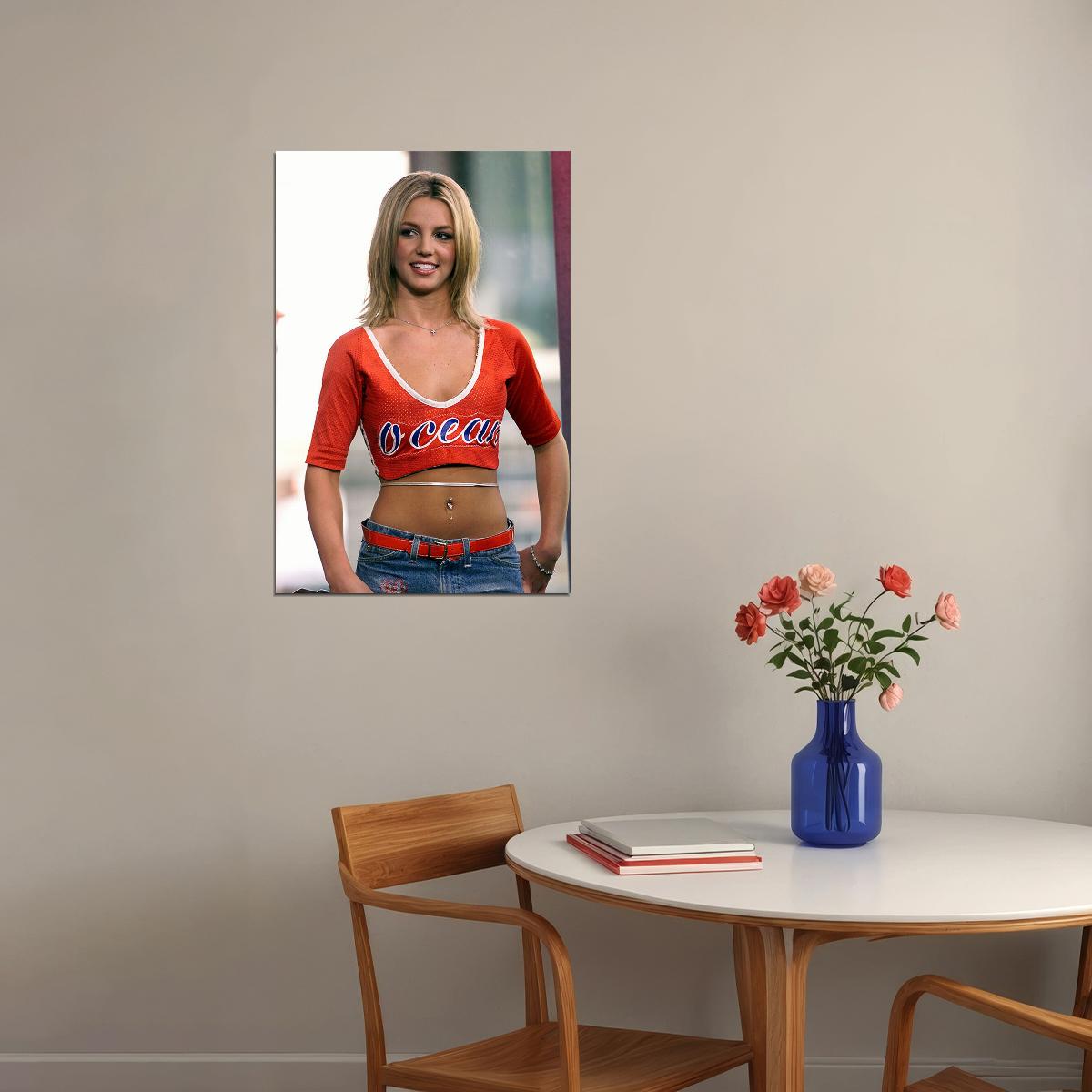 Young Britney Spears Artist Actor Producer Dancer Poster Wall Art Print Home Wall Decor - xonomax