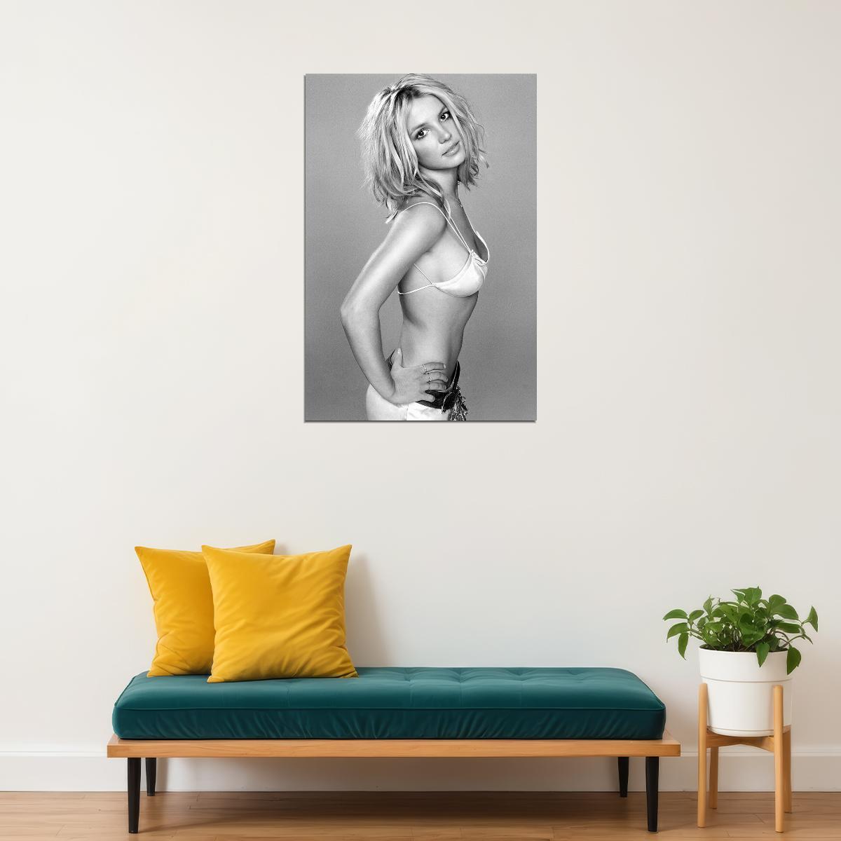 Young Britney Spears Actor Artist Producer Dancer Poster Wall Art Print Home Wall Decor - xonomax